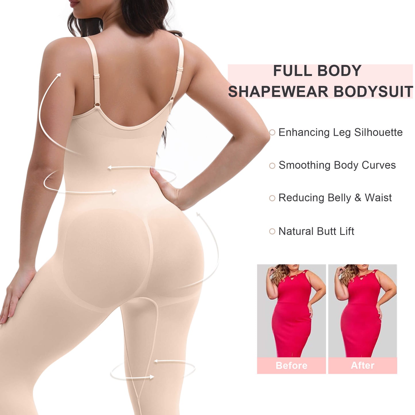 3-in-1 Seamless Full Body Compression Legging Bodysuit